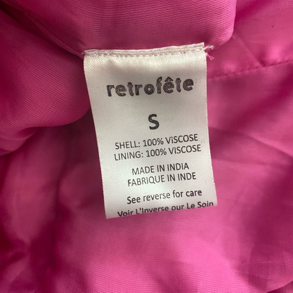 Retrofete Fuchsia Torin Dress Size Small - Picture 13 of 15